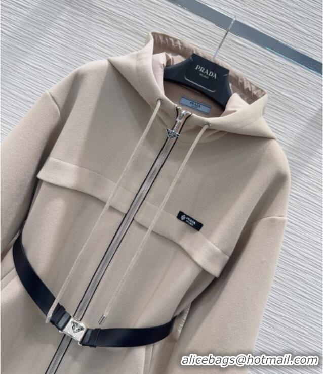 New Release Creation Discount Prada Coat PR120289 Beige 2025