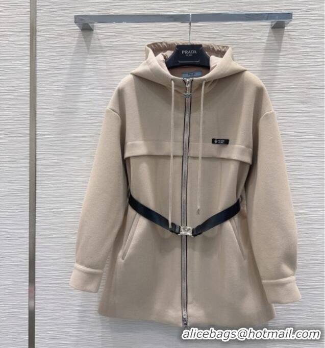 New Release Creation Discount Prada Coat PR120289 Beige 2025