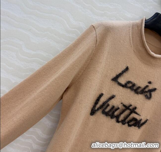 Famous Brand Louis Vuitton Wool & Cashmere Sweater LV112715 Brown 2025