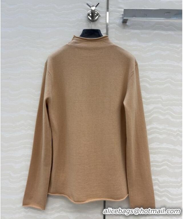 Famous Brand Louis Vuitton Wool & Cashmere Sweater LV112715 Brown 2025