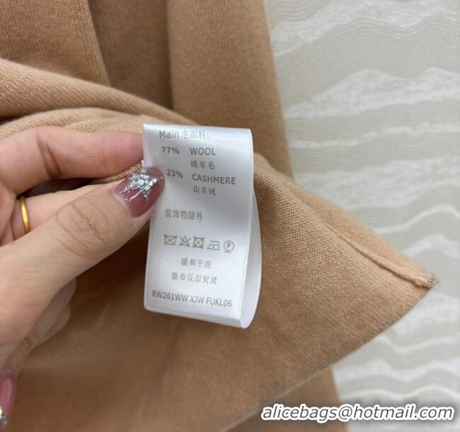 Famous Brand Louis Vuitton Wool & Cashmere Sweater LV112715 Brown 2025