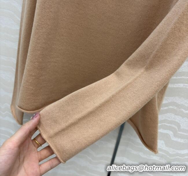 Famous Brand Louis Vuitton Wool & Cashmere Sweater LV112715 Brown 2025