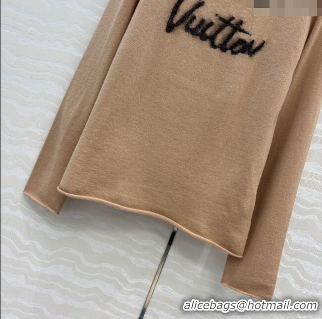 Famous Brand Louis Vuitton Wool & Cashmere Sweater LV112715 Brown 2025