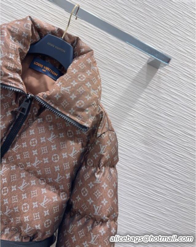 Grade Promotional Louis Vuitton Down Jacket 1201 Brown 2025
