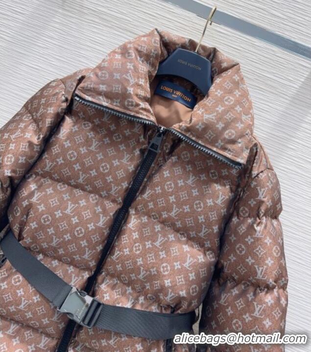 Grade Promotional Louis Vuitton Down Jacket 1201 Brown 2025