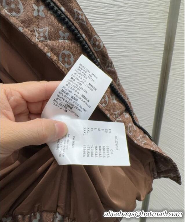Grade Promotional Louis Vuitton Down Jacket 1201 Brown 2025