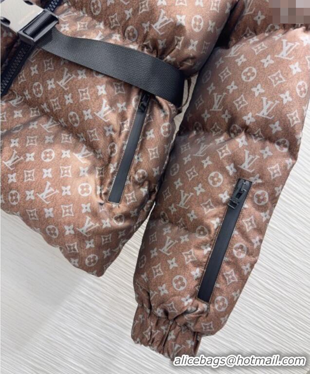 Grade Promotional Louis Vuitton Down Jacket 1201 Brown 2025