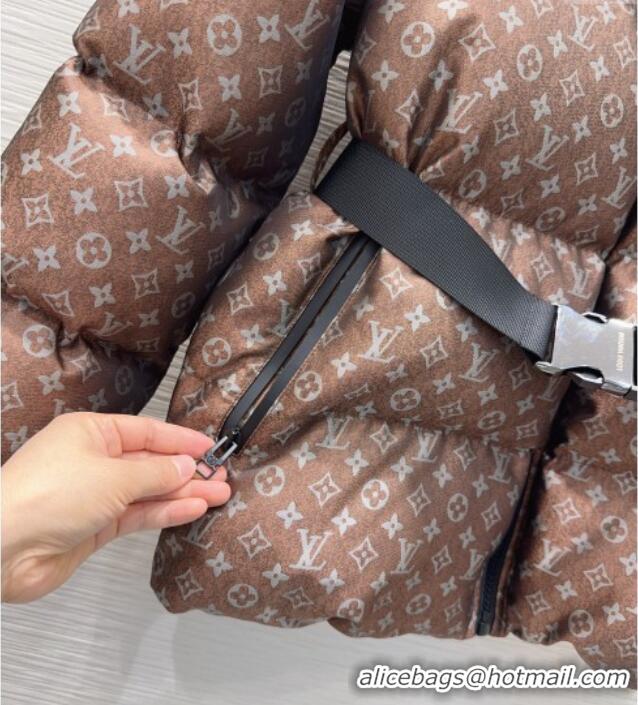 Grade Promotional Louis Vuitton Down Jacket 1201 Brown 2025