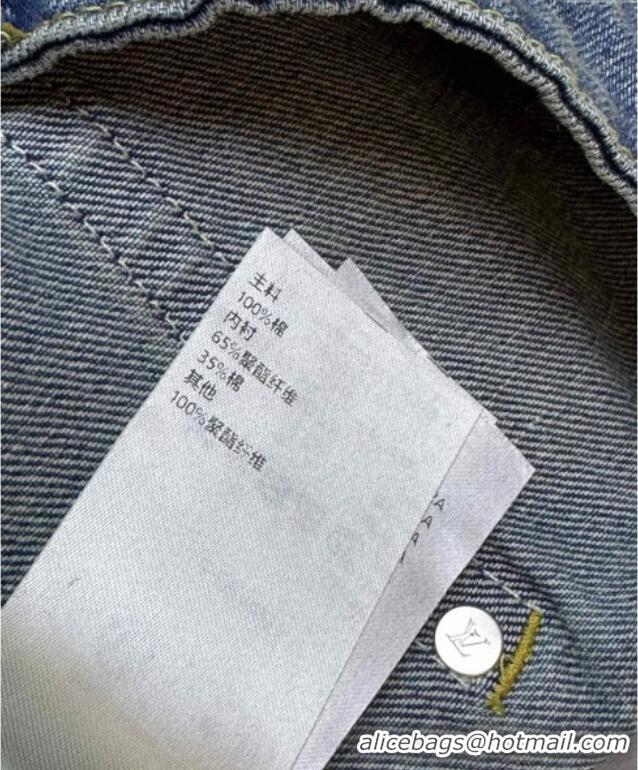 ​Top Grade Louis Vuitton Cotton Jeans LV120102 Blue 2025