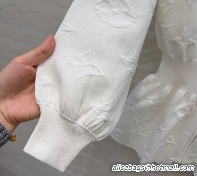 Good Looking Louis Vuitton Cotton Polo Jacket LV120130 White 2025