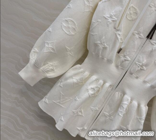 Good Looking Louis Vuitton Cotton Polo Jacket LV120130 White 2025