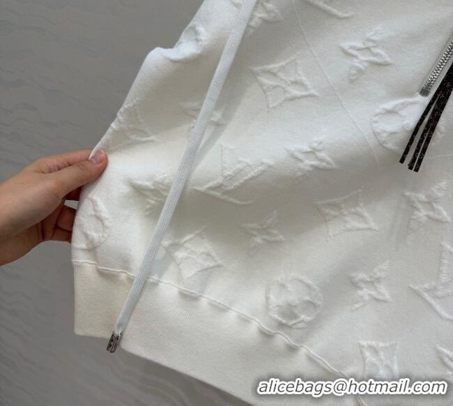 Good Product Louis Vuitton Cotton Polo Shirt LV120251 White 2025