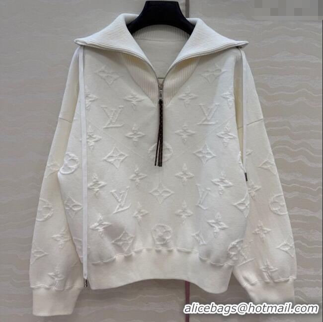 Good Product Louis Vuitton Cotton Polo Shirt LV120251 White 2025