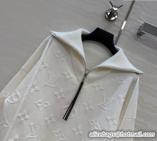 Good Product Louis Vuitton Cotton Polo Shirt LV120251 White 2025