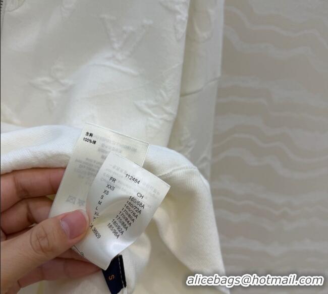 Good Product Louis Vuitton Cotton Polo Shirt LV120251 White 2025