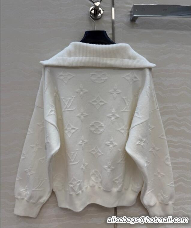 Good Product Louis Vuitton Cotton Polo Shirt LV120251 White 2025