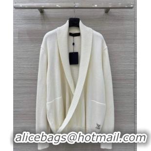 Grade Design Louis Vuitton Wool Cardigan LV120122 White 2025 (For Women and Men)