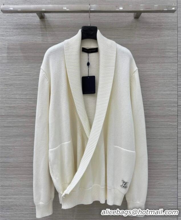 Grade Design Louis Vuitton Wool Cardigan LV120122 White 2025 (For Women and Men)