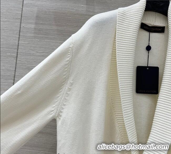Grade Design Louis Vuitton Wool Cardigan LV120122 White 2025 (For Women and Men)