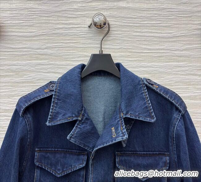 Market Sells Louis Vuitton Cotton Denim Coat LV120230 Blue 2025