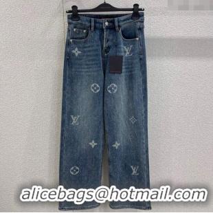 ​Fashion Discount Louis Vuitton Cotton Jeans LV120271 Blue 2025