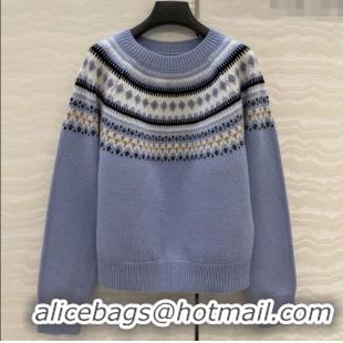 Super Quality Miu Miu Wool Sweater M112706 Blue 2025