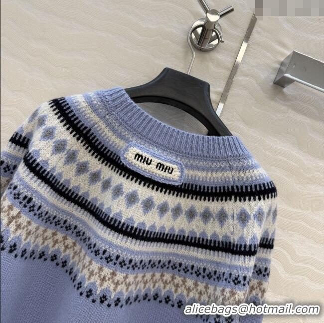 Super Quality Miu Miu Wool Sweater M112706 Blue 2025