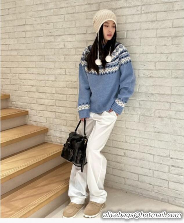 Super Quality Miu Miu Wool Sweater M112706 Blue 2025