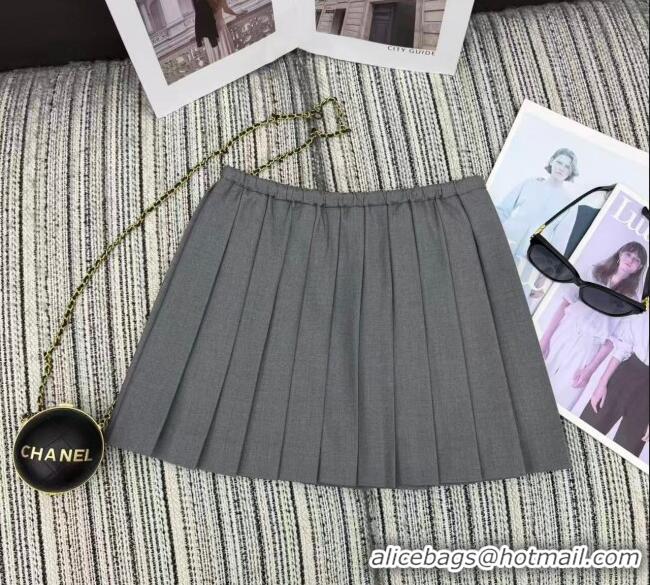 ​Top Grade Miu Miu Jacket and Skirt Set MM1204 Grey 2025