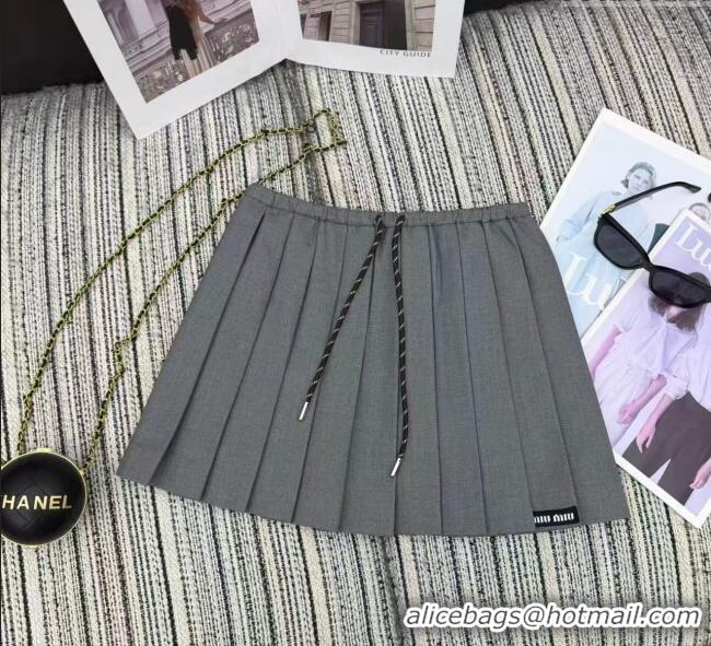 ​Top Grade Miu Miu Jacket and Skirt Set MM1204 Grey 2025