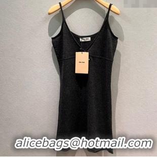 Top Quality Miu Miu Cashmere Vest Dress MM1206 Grey 2025