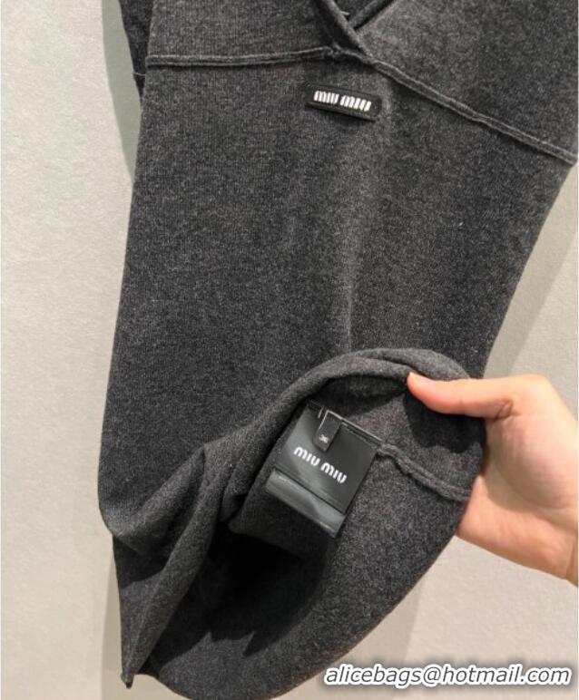 Top Quality Miu Miu Cashmere Vest Dress MM1206 Grey 2025