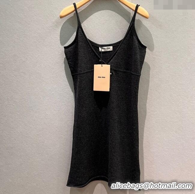 Top Quality Miu Miu Cashmere Vest Dress MM1206 Grey 2025