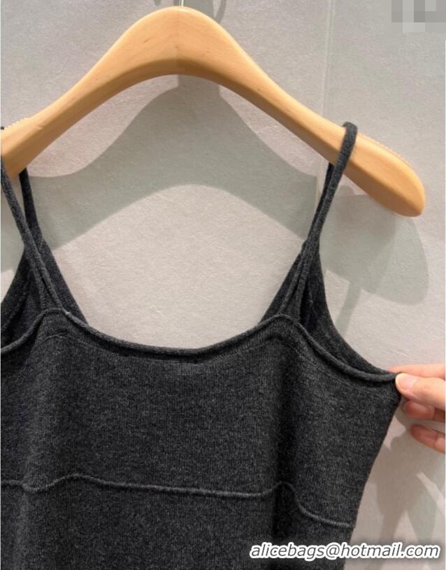Top Quality Miu Miu Cashmere Vest Dress MM1206 Grey 2025