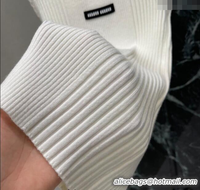 Famous Brand Miu Miu Wool Vest MM120209 White 2025