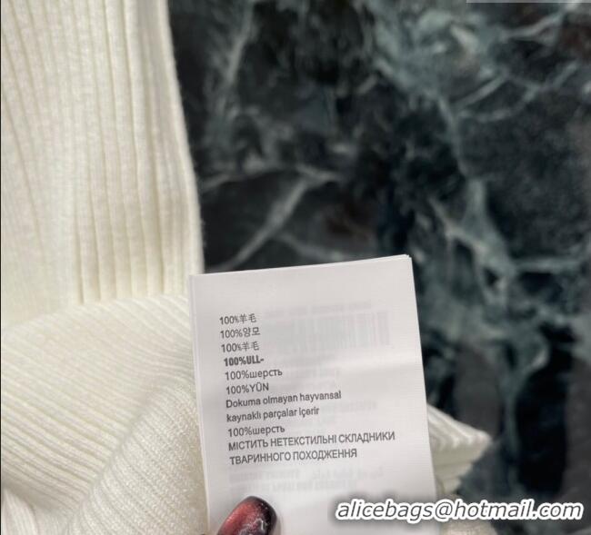 Famous Brand Miu Miu Wool Vest MM120209 White 2025