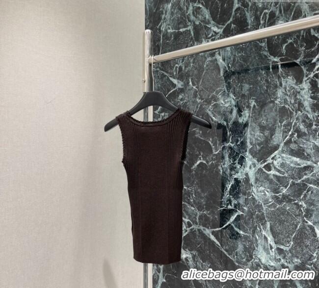 Luxury Cheap Miu Miu Wool Vest MM120209 Black 2025