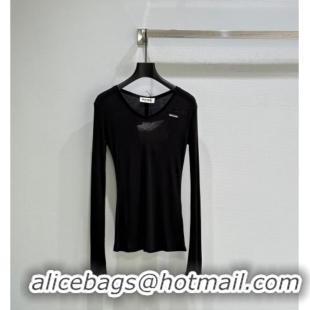 Famous Brand Miu Miu Top MM120211 Black 2025