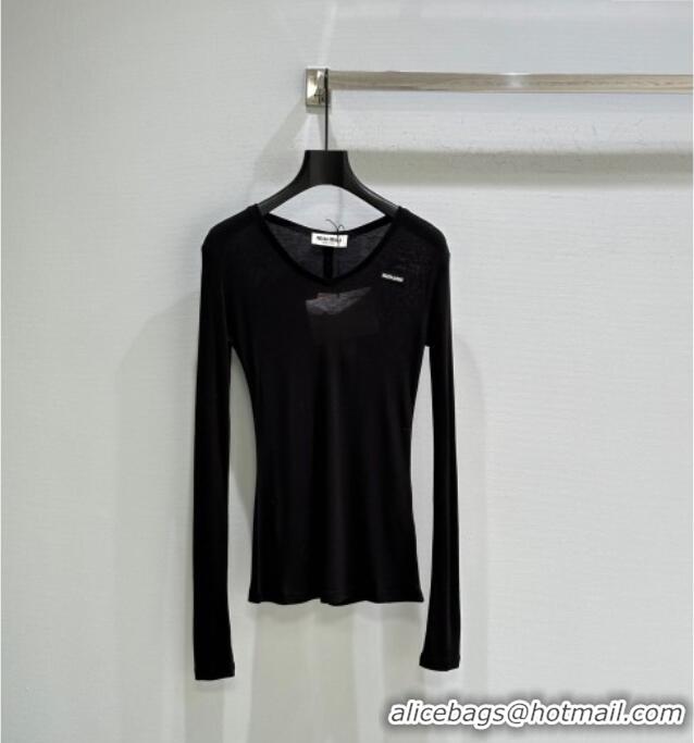 Famous Brand Miu Miu Top MM120211 Black 2025