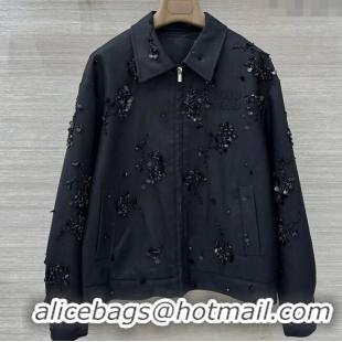Top Grade Discount Miu Miu Charm Jacket MM120211 Black 2025