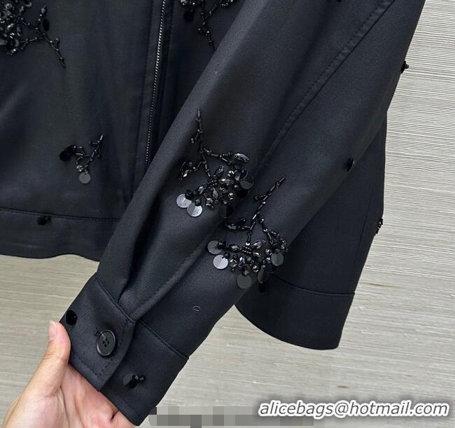 Top Grade Discount Miu Miu Charm Jacket MM120211 Black 2025
