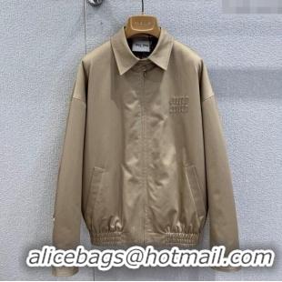 Luxury Discount Miu Miu Padded Jacket MM120213 Khaki 2025