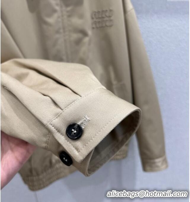 Luxury Discount Miu Miu Padded Jacket MM120213 Khaki 2025