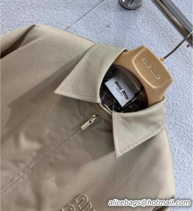 Luxury Discount Miu Miu Padded Jacket MM120213 Khaki 2025