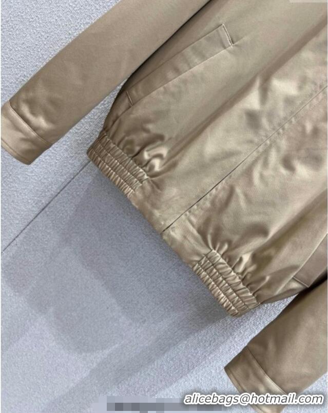 Luxury Discount Miu Miu Padded Jacket MM120213 Khaki 2025