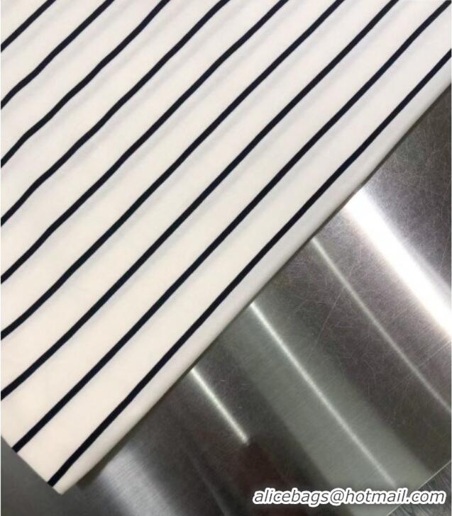 Unique Grade Miu Miu Striped Polo Shirt MM120214 White 2025