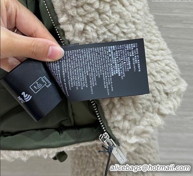 Top Quality Miu Miu Teddy Cloth Padded Jacket MM120220 Grey 2025