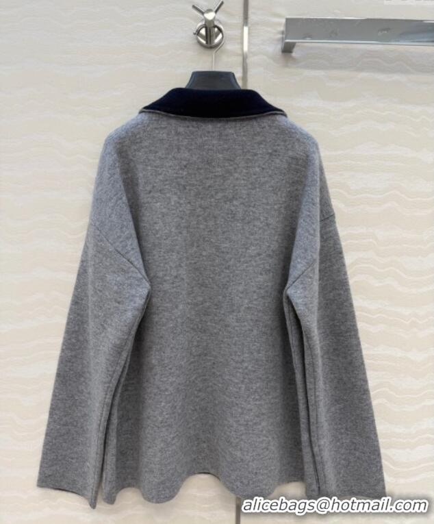 Affordable Price Miu Miu Polo Shirt MM120221 Grey 2025