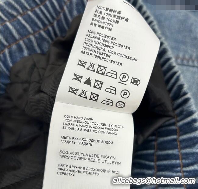 Luxury Discount Miu Miu Denim Quilted Jacket MM120218 Blue 2025