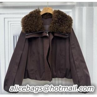Best Grade Miu Miu Down Jacket MM120233 Brown 2025